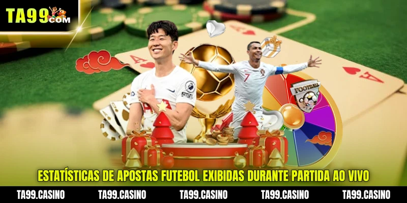 estatísticas de apostas futebol exibidas durante partida ao vivo