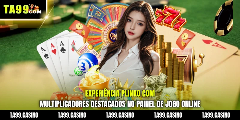 Experiência Plinko com multiplicadores destacados no painel de jogo online Experiência Plinko com multiplicadores destacados no painel de jogo online