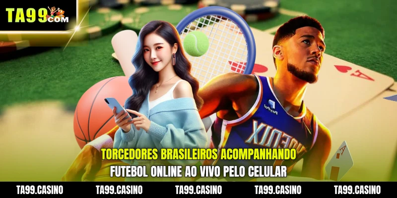 Torcedores brasileiros acompanhando Futebol Online ao vivo pelo celular Torcedores brasileiros acompanhando Futebol Online ao vivo pelo celular